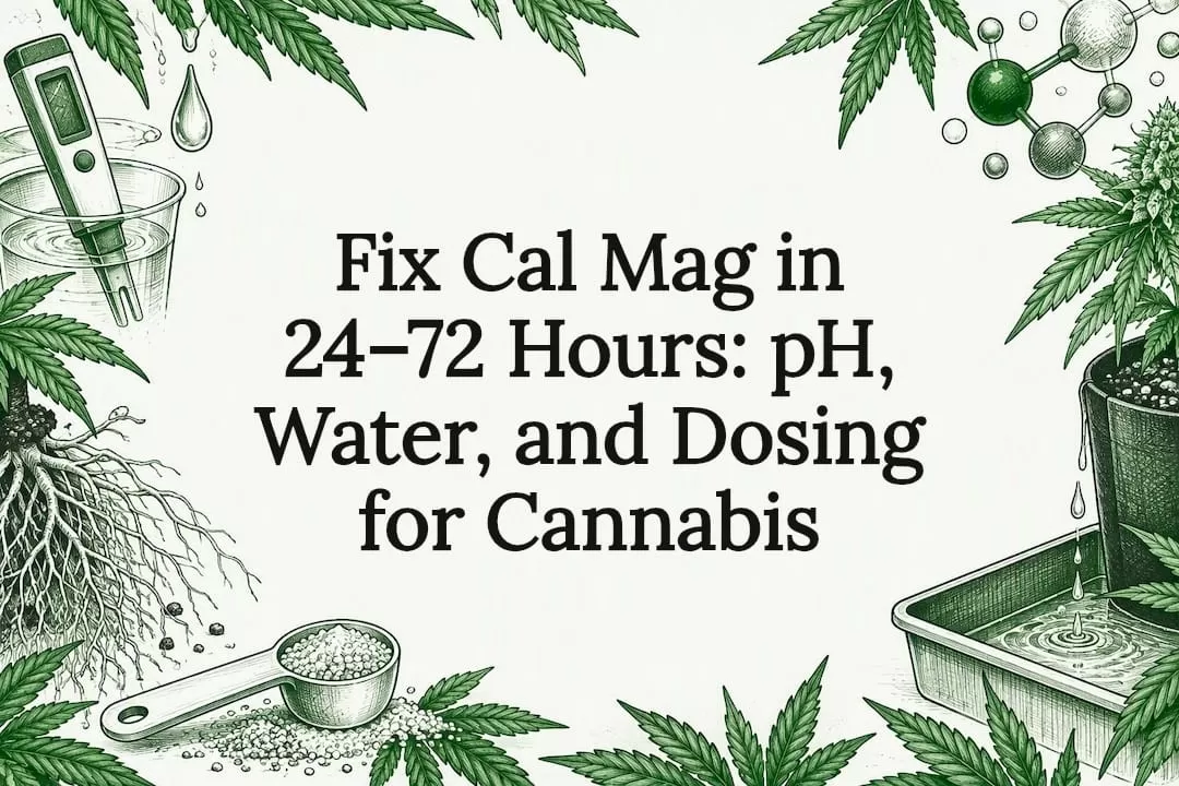Fix Cal Mag In 24–72 Hours: Ph, Water, And Dosing For Cannabis Cal Mag Deficiency Troubleshooting Title Card