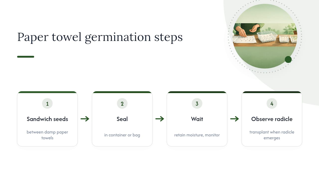 Paper Towel Germination: Extension Steps And Why Seed Quality Matters Paper Towel Germination Process Steps