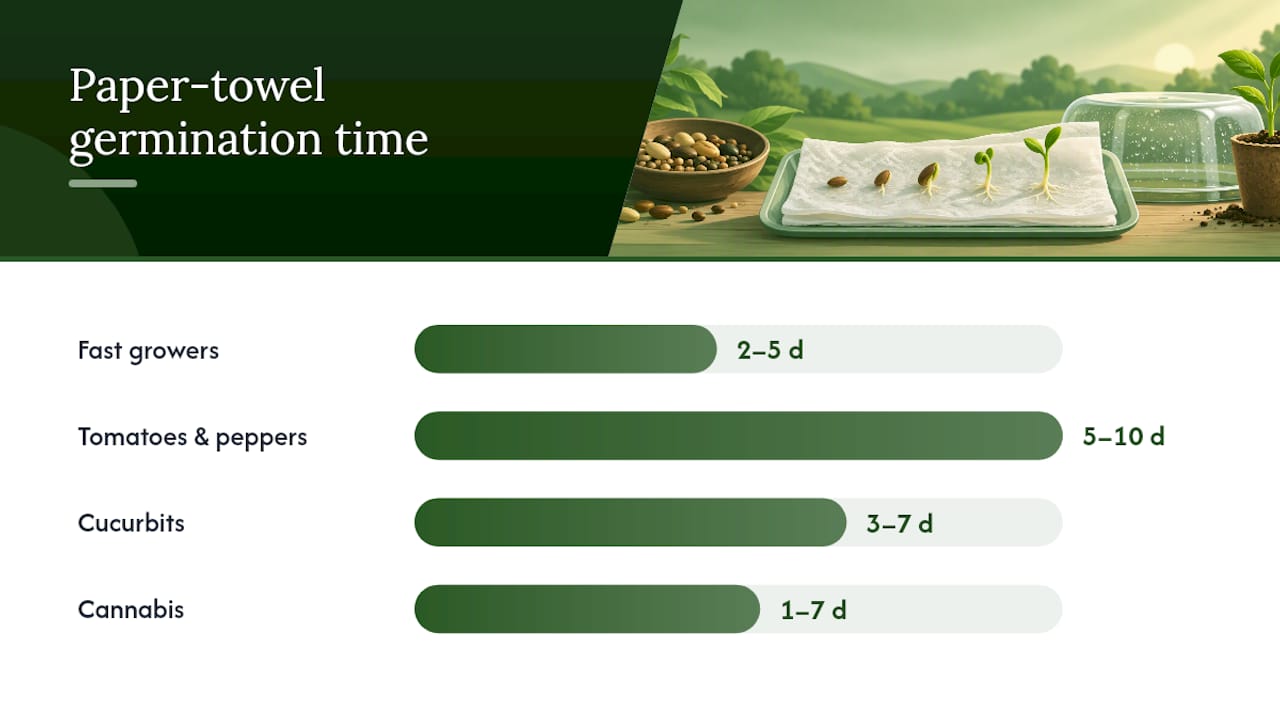 Paper Towel Germination: Extension Steps And Why Seed Quality Matters How Long Does Paper Towel Germination Take? — Overview Diagram