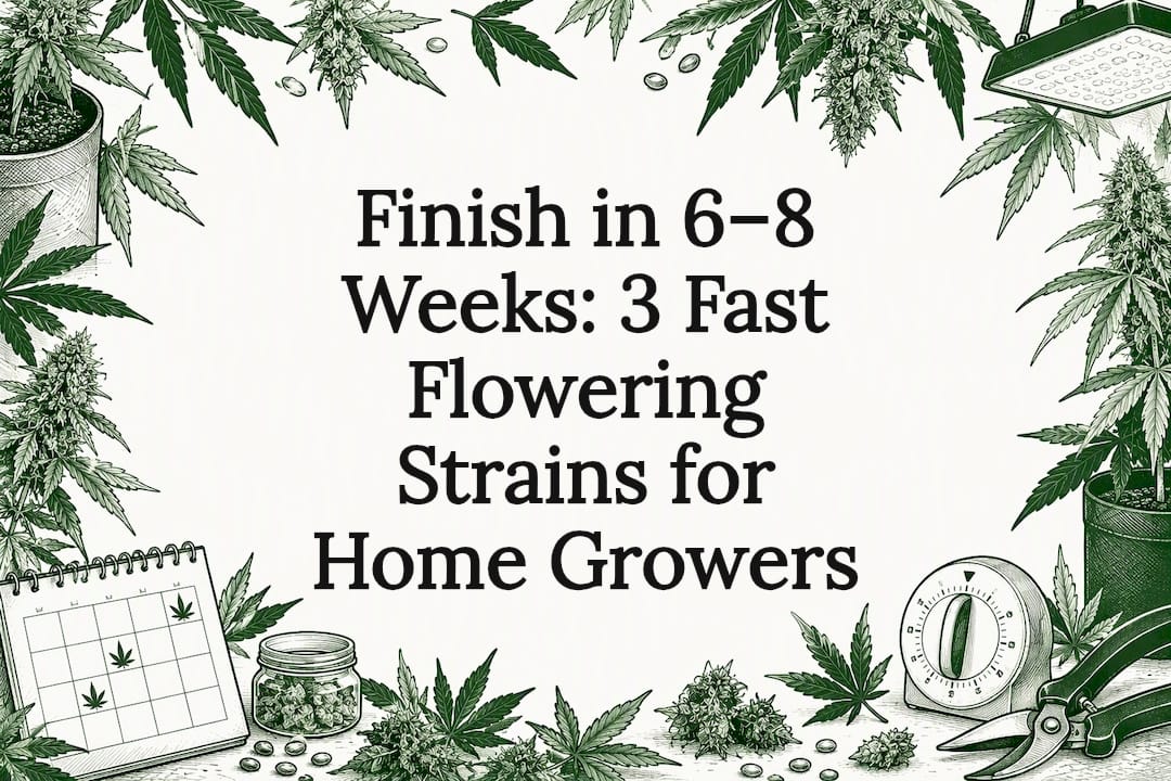 Fast Flowering Cannabis Strains Title Card