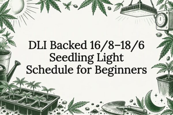 Decorative Seedling Lighting Schedule Title Card
