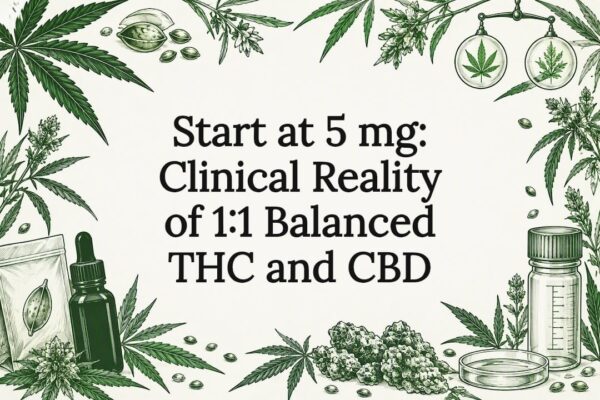 Decorative Balanced Thc Cbd Title Card