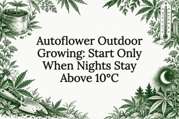 Hand-Drawn Outdoor Autoflower Growing Title Card