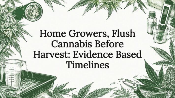 Decorative Cannabis Harvest Flushing Title Card