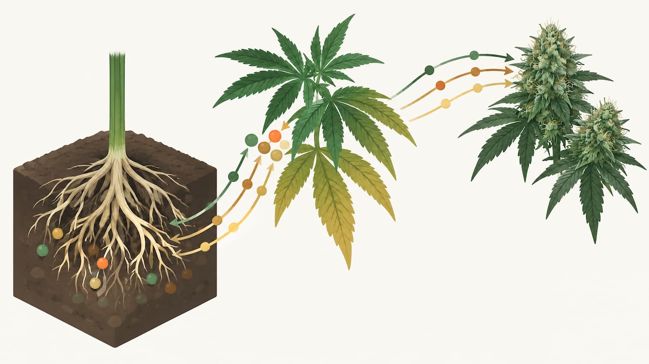 Illustration Of Nutrient Reserves Moving During Flushing